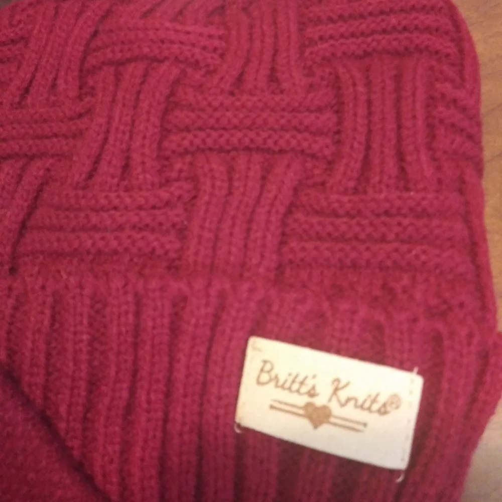 Cute Matching Winter Knit Hat with Matching Gloves Set Perfect  Holiday Gift